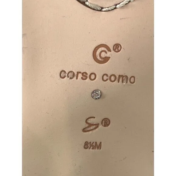 Corso Como Huey Dusted Metallic Leather Boot Size 8.5 US Gunmetal Dusted Chain - Picture 7 of 17